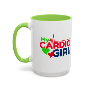 My Cardio Girl Colorful Coffee Mug - Fitness Lover Gift (15oz)