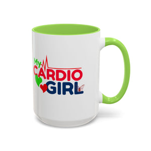 My Cardio Girl Colorful Coffee Mug - Fitness Lover Gift (15oz)