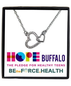 Hope Buffalo for Healthy Teens Silver Necklace