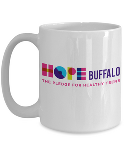 Hope Buffalo 15 Oz White Mug